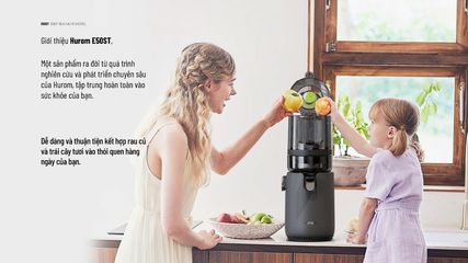 Máy Ép Chậm Hurom E50ST - Máy Ép Trái Cây Cao Cấp, Thiết Kế Thông Minh, Năng Suất Cao, Giữ Hương Vị Tươi Nguyên Chất, Màu Trắng