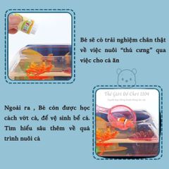 Đồ chơi bể cá mini kèm bộ câu cá, phát triển trí tuệ cho bé, hồ cá điện tử mô phỏng đại dương
