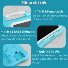 Bảng Vẽ Điện Tử Đa Năng Cho Bé - Đồ Chơi Giáo Dục Phát Triển Tư Duy Sáng Tạo, Màn Hình Cảm Ứng, Không Nguy Hại Cho Mắt