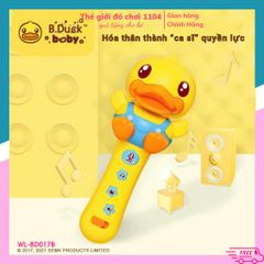 Micro Đồ Chơi Vịt B.Duck Hát Karaoke Cho Bé – Đồ Chơi Giáo Dục Giúp Phát Triển Kỹ Năng Âm Nhạc