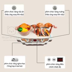 Bộ Đồ Chơi Nấu Ăn BBQ Hiệu Ứng Hơi Nước – Cho Bé Trải Nghiệm Chân Thực