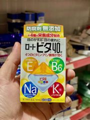 Nước Nhỏ Mắt Rohto Vita 40 - Giảm Mệt Mỏi Mắt, Hỗ Trợ Thị Lực và Thư Giãn, Chứa Vitamin E, B6, K, Na