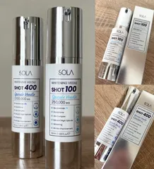 Vi Kim Sinh Học SOLA Whitening Veedle Shot - Serum Làm Sáng Da, Cung Cấp Độ Ẩm, Giảm Thâm Nám, Chống Lão Hóa Từ Thiên Nhiên