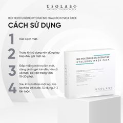 Mặt nạ Cấp Ẩm Usolab - 10 Miếng Dưỡng Ẩm Cho Làn Da Khô Ráp, Giúp Da Mềm Mịn và Sáng Hồng, Chứa Hyaluronic Acid