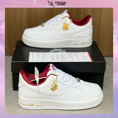 Giày Thể Thao Nike Air Force 1 Low Đặc Biệt - Trắng Gót Đỏ Đồng Xu - Sneaker Thời Trang Năng Động Cho Nữ