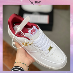 Giày Thể Thao Nike Air Force 1 Low Đặc Biệt - Trắng Gót Đỏ Đồng Xu - Sneaker Thời Trang Năng Động Cho Nữ