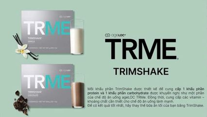 Bộ 2 hộp Thực phẩm bổ sung Nuskin ageLOC TRME TRIMSHAKE socola và vani - Giải pháp kiểm soát cân nặng, cung cấp năng lượng và dinh dưỡng cho da