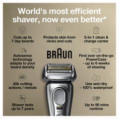 Máy cạo râu Braun Series 9 Pro 9476cc chính hãng, máy cạo râu nam