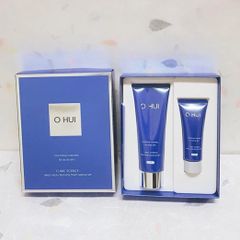 Set Sữa Rửa Mặt Giảm Mụn Ohui Clinic Science Deep Medi-Cleansing Foam - Cleanser Kiểm Soát Dầu, Phục Hồi Làn Da Sáng Khỏe 120ml + 40ml + Cọ Rửa