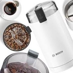 Máy Xay Cà Phê Cầm Tay Bosch TSM6A011W - Lưỡi Thép Không Gỉ, Xay Nhanh 75g, Công Suất 180W, Màu Trắng, Xuất Xứ Đức