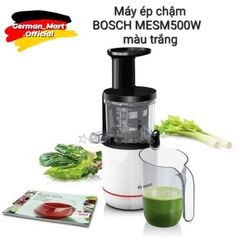 Máy Ép Chậm Bosch MESM500W - Công Nghệ Ép Nhẹ Nhà Nguyên Chất, 150W, Thiết Kế Gọn Nhẹ, Dễ Vệ Sinh, Nhập Khẩu Đức