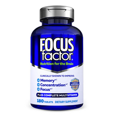 Viên uống tăng cường trí nhớ Focus Factor 180 viên - Hỗ trợ giảm stress, cải thiện chức năng não, nhập khẩu Mỹ