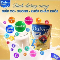 Sữa Bột Xương Khớp Dulyn Sure 400G Cải Thiện Xương Khớp,Ngăn Ngừa Thoái Hóa,Phòng Chống Loãng Xương