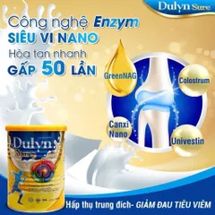 [MUA 5 TẶNG 3 ] Sữa Bột Xương Khớp Dulyn Sure 400G Cải Thiện Xương Khớp,Ngăn Ngừa Thoái Hóa,Phòng Chống Loãng Xương