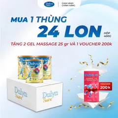 [1 THÙNG ] Sữa Bột Xương Khớp Dulyn Sure 400G Cải Thiện Xương Khớp,Ngăn Ngừa Thoái Hóa,Phòng Chống Loãng Xương