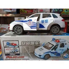 Bộ đồ chơi xe ô tô Police car chạy bằng pin, có đèn và âm thanh, mở được cửa (612)