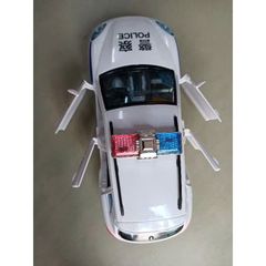 Bộ đồ chơi xe ô tô Police car chạy bằng pin, có đèn và âm thanh, mở được cửa (612)