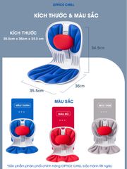 Ghế Chỉnh Dáng Ngồi Công Thái Học Office Chill - Hỗ Trợ Đau Lưng, Giảm Gù Lưng, Tư Thế Ngồi Đúng, Thiết Kế Hiện Đại