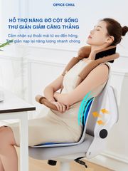 Ghế Chỉnh Dáng Ngồi Công Thái Học Office Chill - Hỗ Trợ Đau Lưng, Giảm Gù Lưng, Tư Thế Ngồi Đúng, Thiết Kế Hiện Đại