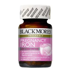 Viên sắt bầu Blackmores Pregnancy Iron 30 viên hàng chuẩn Úc