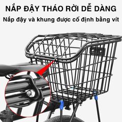 Giỏ Sau Xe Đạp Có Nắp Phù Hợp Với Xe Đạp Người Lớn Và Cả Xe Đạp Trẻ Em