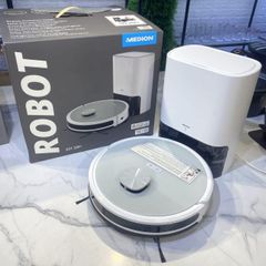 Robot Hút Bụi Medion X21 SW+ Trắng - Tự Động, Hút Bụi & Lau Nhà, Công Nghệ Thông Minh, Phát Hiện Thảm Tăng Cường
