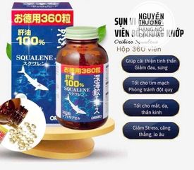 Viên uống dầu gan cá Orihiro 360 viên - Thực phẩm chức năng hỗ trợ sức khỏe, tăng cường miễn dịch, omega-3 tự nhiên từ Nhật Bản