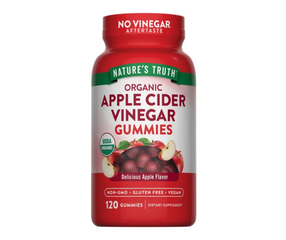 Kẹo Dẻo Giảm Cân Giấm Táo Nature’s Truth 120 Viên - Hỗ Trợ Detox, Đẹp Da, Kiểm Soát Cân Nặng, Tăng Cường Sức Khỏe