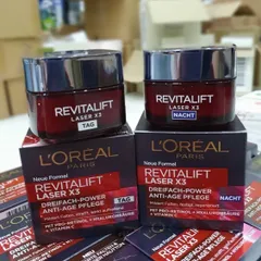 Cặp kem dưỡng ngày đêm Loreal Revitalift Laser X3 Đức 50ml