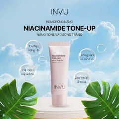 Kem Chống Nắng Nâng Tone INVU Niacinamide Tone-Up SPF50+ PA++++ 50ml - Bảo Vệ Da Tối Đa, Làm Rạng Rỡ Làn Da Mỗi Ngày