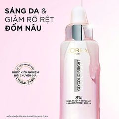 Serum L'oreal Glycolic-Bright 30ml - Làm Mờ Thâm Nám, Cải Thiện Sắc Tố Da, Serum Rạng Rỡ Cho Mọi Loại Da