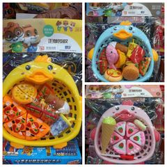 Đồ Chơi Cắt Bánh Cho Bé - Bộ Đồ Chơi Nấu Ăn Màu Sắc Rực Rỡ, Phát Triển Kỹ Năng Xã Hội và Tư Duy Sáng Tạo 2242-1 2242-2 2242-3