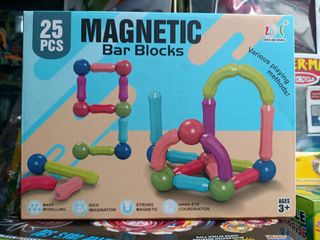 Đồ Chơi Lắp Ráp Thanh Nam Châm 25 Chi Tiết Magnetic Bar Blocks H01 - Phát Triển Tư Duy Sáng Tạo Cho Trẻ Em