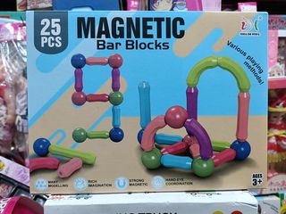 Đồ Chơi Lắp Ráp Thanh Nam Châm 25 Chi Tiết Magnetic Bar Blocks H01 - Phát Triển Tư Duy Sáng Tạo Cho Trẻ Em