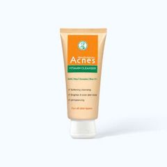 Sữa rửa mặt vitamin làm sáng da, mờ sẹo thâm dạng kem Acnes Vitamin Cleanser 100g