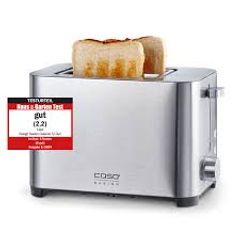 Máy Nướng Bánh Mỳ Caso Classico T2 Duo - Nướng Sandwich 2 Lát, 5 Mức Chọn, Chức Năng Hâm Nóng và Rã Đông, Công Suất 850W