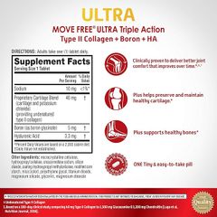Viên bổ khớp Move Free Ultra Triple Action 75 viên - Giải pháp hỗ trợ xương khớp hiệu quả, tăng cường sức khỏe và linh hoạt cho cơ thể
