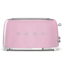 Máy Nướng Bánh Mì Smeg TSF02PKEU Retro - 4 Lát Rộng, Chức Năng Đặc Biệt, Thiết Kế Sang Trọng và Đa Năng cho Bữa Sáng Thú Vị