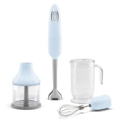 Máy xay cầm tay SMEG HBF03PBEU màu xanh blue - Thiết kế retro, công suất 700W, đa chức năng, an toàn cho sức khỏe, hoàn hảo cho mọi gian bếp