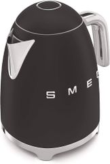 Ấm Siêu Tốc Smeg KLF04 - Bình Đun Nước Thép Không Gỉ Màu Đen, Kiểm Soát Nhiệt Độ 1.7L, Thích Hợp Pha Trà, Cà Phê Tại Nhà