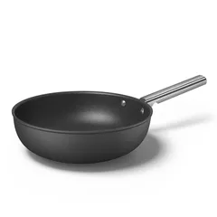 Chảo Sâu Lòng SMEG CKFW3001BLM 30cm Màu Đen - Chảo Nhôm Chống Dính An Toàn, Phù Hợp Với Mọi Loại Bếp