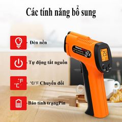 Nhiệt Kế Hồng Ngoại Cao Cấp ThermoPro TP30 Nhật Bản - Đo Nhiệt Độ Chính Xác - Dùng Cho Nấu Ăn & Đo Công Nghiệp