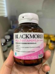 Vitamin tổng hợp cho phụ nữ Blackmores 60 viên - Tăng cường sức khỏe, làm đẹp da, hỗ trợ collagen và sức đề kháng