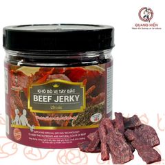 Khô Bò Tây Bắc Quang Hiển - Beef Jerky Classic Hũ 100g Đậm Đà Hương Vị Tự Nhiên, Ăn Vặt Ngon Miệng, Quà Tặng Ý Nghĩa