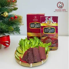 Khô Bò Tây Bắc Quang Hiển 100g - Mua 5 Tặng 1, Thịt Bò Khô Hương Vị Nguyên Bản, Thơm Ngon, Snack Đặc Sản Việt Nam