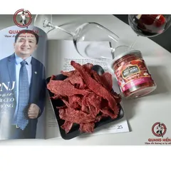 Khô Bò Tây Bắc Quang Hiển 25 Gói Tặng 1 - Beef Jerky Classic Gói 20g Thơm Ngon, Đậm Hương Vị Tự Nhiên, Đồ Ăn Vặt Tiện Lợi