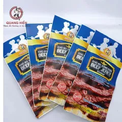 Khô Bò Xông Khói Quang Hiển 100g - Thịt Bò Đậm Đà, Thơm Ngon Tự Nhiên, Snack Ngon Miệng, Quà Biếu Ý Nghĩa