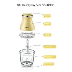 Cối Thủy Tinh Thay Thế Cho Máy Xay Sinh Tố Bear - Phụ Kiện Hỗ Trợ Các Model QSJ-B02R1, B02U2, B02S1, B02Y5, B02P2, B02X5