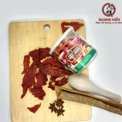 Khô Bò Thảo Mộc Quang Hiển Hũ 100g - Thịt Bò Tự Nhiên Đậm Đà Hương Vị, Snack Ngon Cho Người Ăn Kiêng