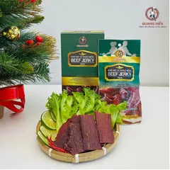 Khô Bò Thảo Mộc Quang Hiển 100g - Thịt Bò Hương Vị Tự Nhiên, Snack Ngon, Phù Hợp Với Người Ăn Kiêng, Món Ăn Vặt Đặc Sản Việt Nam